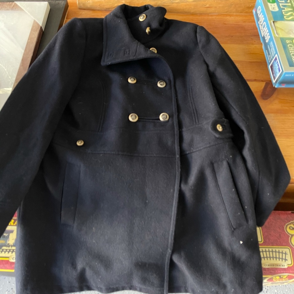 Forever 21  Navy Wool Coat